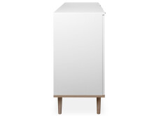 Kommode >Dalarna< in Weiß aus Metall - 120x85x40cm (BxHxT)