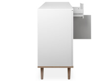 Kommode >Dalarna< in Weiß aus Metall - 120x85x40cm (BxHxT)