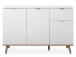 Kommode >Dalarna< in Weiß aus Metall - 120x85x40cm (BxHxT)