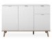 Kommode >Dalarna< in Weiß aus Metall - 120x85x40cm (BxHxT)