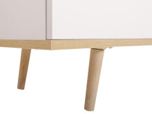 Sideboard >Dalarna< in Weiß aus Metall - 200x68x40cm (BxHxT)