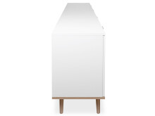 Sideboard >Dalarna< in Weiß aus Metall - 200x68x40cm (BxHxT)