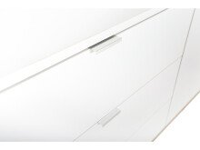 Sideboard >Dalarna< in Weiß aus Metall - 200x68x40cm (BxHxT)