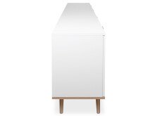 Sideboard >Dalarna< in Weiß aus Metall - 200x68x40cm (BxHxT)