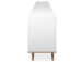 Sideboard >Dalarna< in Weiß aus Metall - 200x68x40cm (BxHxT)