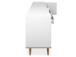 Sideboard >Dalarna< in Weiß aus Metall - 200x68x40cm (BxHxT)