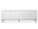Sideboard >Dalarna< in Weiß aus Metall - 200x68x40cm (BxHxT)