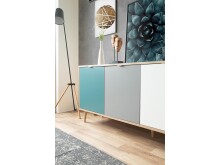 Sideboard >Visby< in Sonoma-Eiche - 180x71x40cm (BxHxT)