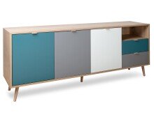 Sideboard >Visby< in Sonoma-Eiche - 180x71x40cm (BxHxT)
