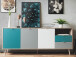 Sideboard >Visby< in Sonoma-Eiche - 180x71x40cm (BxHxT)