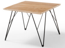 Couchtisch >Cincinnati< in Asteiche geölt aus Metall - 60x46x60cm (BxHxT)