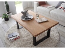 Couchtisch >Henderson I< in Schwarz aus Metall - 110x45x70cm (BxHxT)