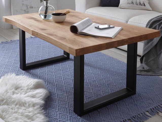 Couchtisch >Henderson I< in Eiche aus Metall - 110x45x70cm (BxHxT)
