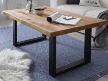Couchtisch >Henderson I< in Eiche aus Metall -...