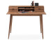 Schreibtisch >Mildura< in Asteiche aus Massivholz - 110x90x58cm (BxHxT)