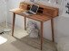 Schreibtisch >Mildura< in Asteiche aus Massivholz - 110x90x58cm (BxHxT)