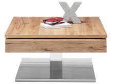 Couchtisch >Marcie< in Asteiche geölt aus Metall - 75x38x75cm (BxHxT)