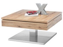 Couchtisch >Marcie< in Asteiche geölt aus Metall - 75x38x75cm (BxHxT)