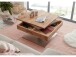 Couchtisch >Marcie< in Asteiche geölt aus Metall - 75x38x75cm (BxHxT)