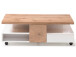 Couchtisch >Rouen< in Weiß matt lackiert aus MDF - 120x40x60cm (BxHxT)