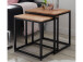 Satztisch >Samuele< in Asteiche geölt aus Metall - 50x48x40cm (BxHxT)