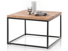 Couchtisch >Samuele< in Asteiche geölt aus Metall - 70x45x70cm (BxHxT)