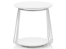 Couchtisch >Virginia I< in verchromt aus Metall - 50x51x50cm (BxHxT)