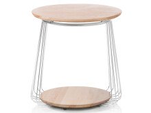 Couchtisch >Virginia I< in verchromt aus Metall - 50x51x50cm (BxHxT)