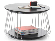 Couchtisch >Virginia II< in verchromt aus Metall -...