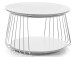 Couchtisch >Virginia II< in verchromt aus Metall - 70x42x70cm (BxHxT)