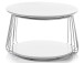 Couchtisch >Virginia II< in verchromt aus Metall - 70x42x70cm (BxHxT)