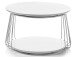 Couchtisch >Virginia II< in verchromt aus Metall - 70x42x70cm (BxHxT)