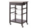 Rollwagen >Columbia I< in Schwarz aus Metall - 60x83,5x40cm (BxHxT)