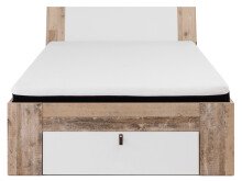 Bett >Chery< in Old Style hell - 145,5x46,5x214cm (BxHxT)