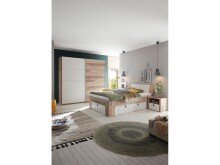 Bett >Chery< in Old Style hell - 145,5x46,5x214cm (BxHxT)