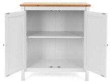 Kommode >Batley I< in Weiß - 80x90x40cm (BxHxT)