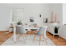 Esstisch >Batley< in Weiß - 215x75x90cm (BxHxT)