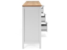 Sideboard >Batley I< in Weiß - 180x90x40cm (BxHxT)