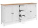 Sideboard >Batley I< in Weiß - 180x90x40cm (BxHxT)