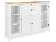 Highboard >Batley I< in Weiß - 160x120x40cm (BxHxT)