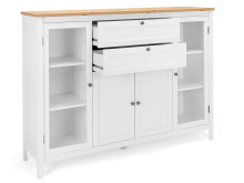Highboard >Batley I< in Weiß - 160x120x40cm (BxHxT)