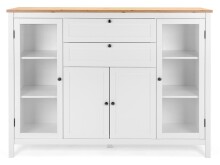 Highboard >Batley I< in Weiß - 160x120x40cm (BxHxT)