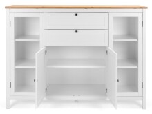 Highboard >Batley I< in Weiß - 160x120x40cm (BxHxT)