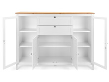 Highboard >Batley I< in Weiß - 160x120x40cm (BxHxT)