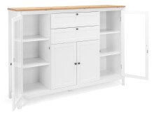 Highboard >Batley I< in Weiß - 160x120x40cm (BxHxT)