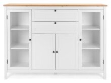 Highboard >Batley I< in Weiß - 160x120x40cm (BxHxT)