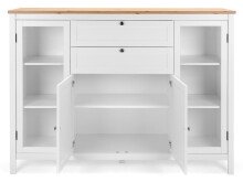 Highboard >Batley I< in Weiß - 160x120x40cm (BxHxT)