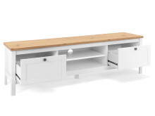 TV-Board >Batley I< in Weiß - 160x45x40cm (BxHxT)