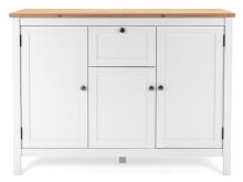 Sideboard >Batley II< in Weiß - 120x90x40cm (BxHxT)
