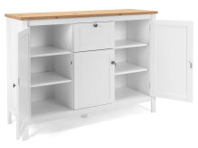 Sideboard >Batley II< in Weiß - 120x90x40cm (BxHxT)